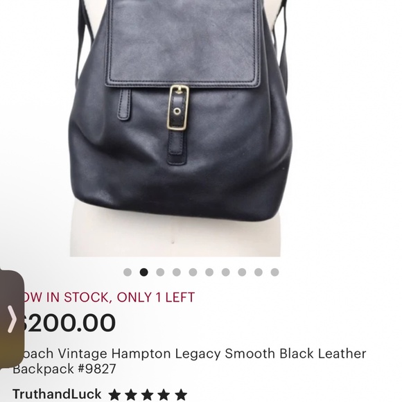 Vintage Coach Backpack - Picture 5 of 5